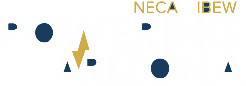 The logo for neca-bew powering arizona.